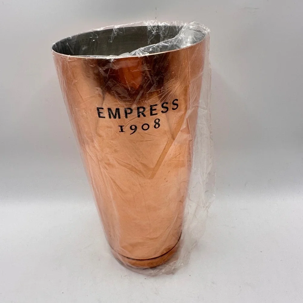 Empress 1908 Gin Koriko Copper Weighted Boston Cocktail Shaker Set 2 Piece